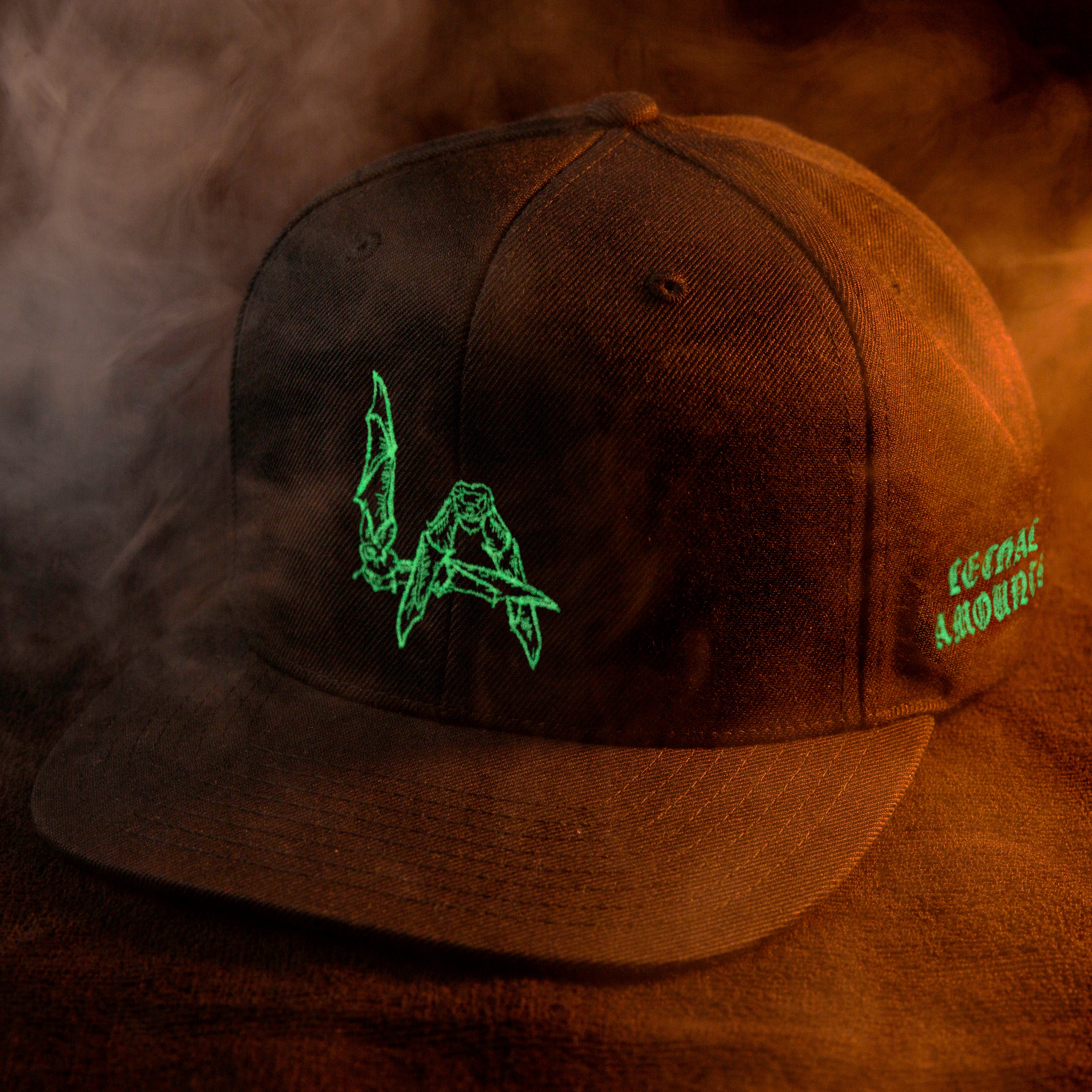 LA Bat Snapback - Glow In The Dark Embroidery