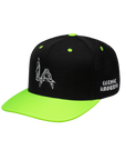 LA Bat Snapback - White Embroidery