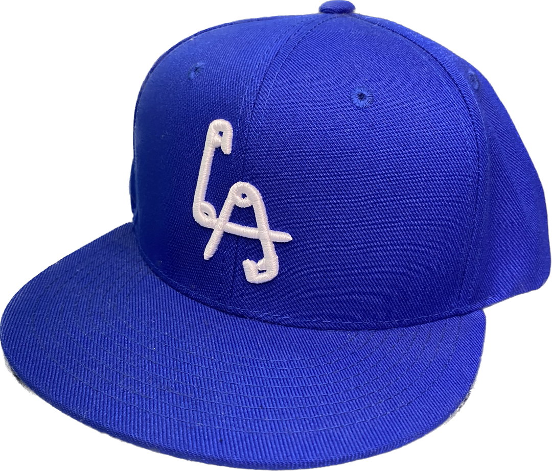 Classic LA Logo Snapback Solid Blue Canvas