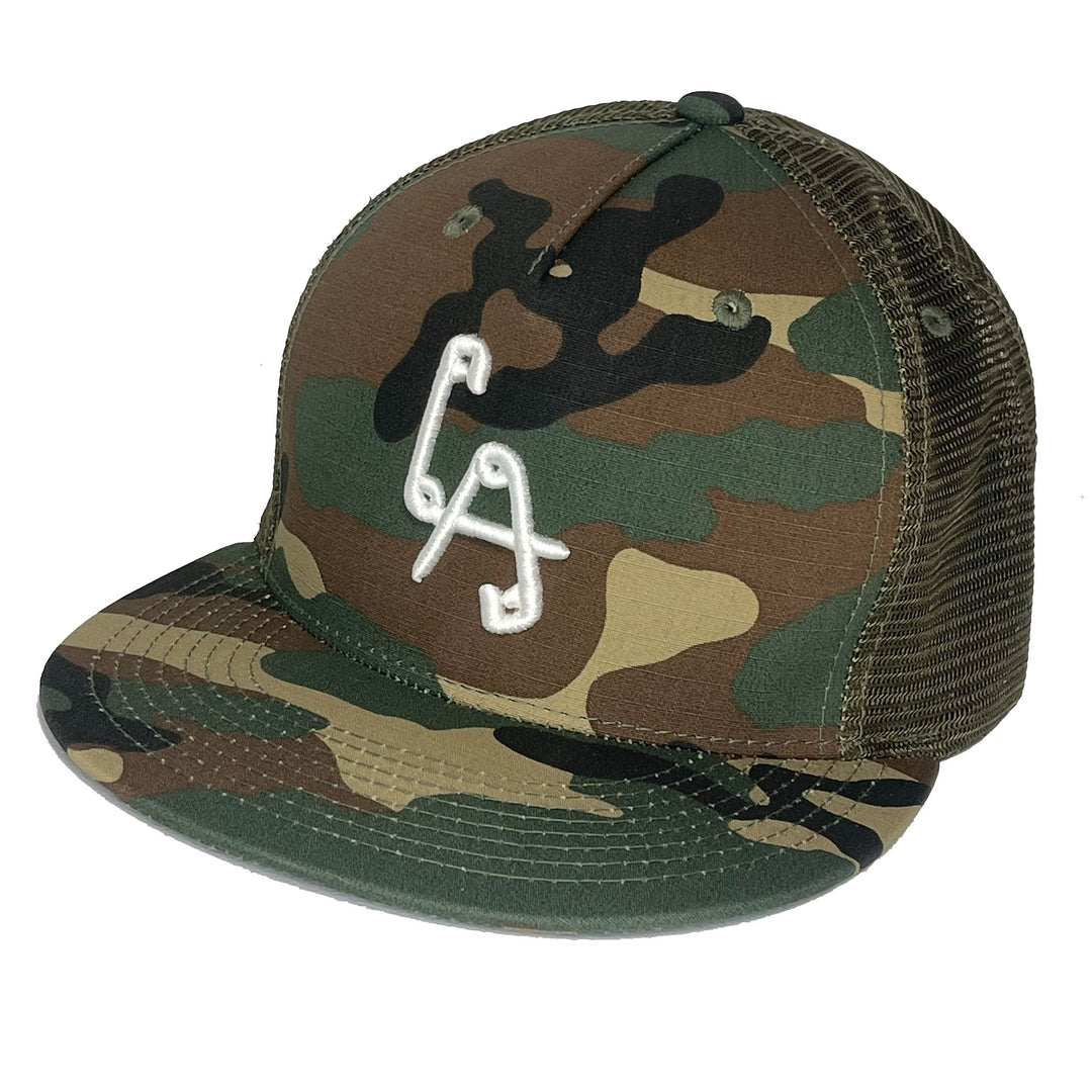 Classic LA Logo Snapback Camo/ Mesh flatbill